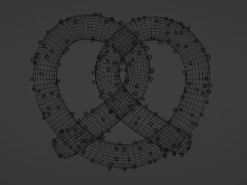 Emoji Pretzel 001 3D Model