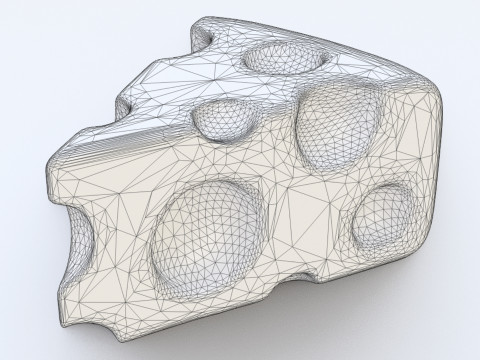 Emoji Cheese 001 3D Model