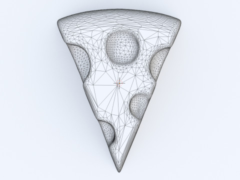 Emoji Cheese 001 3D Model