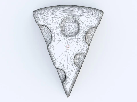 Emoji Cheese 001 3D Model