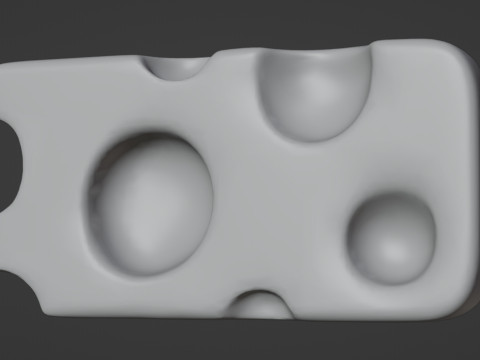 Emoji Cheese 001 3D Model
