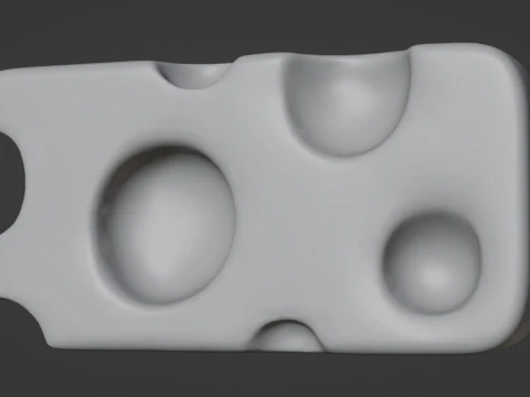Emoji Cheese 001 3D Model