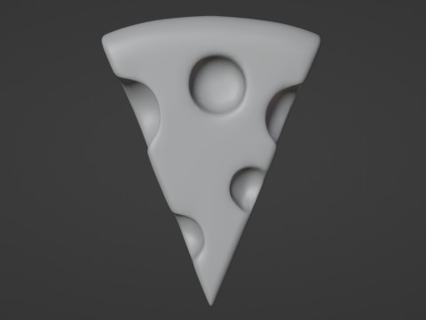 Emoji Cheese 001 3D Model