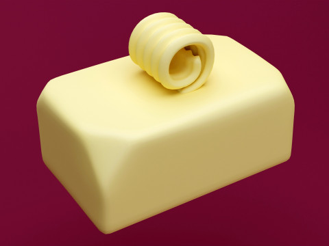 Emoji Butter 001 3D Model