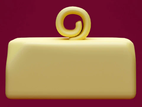 Emoji Butter 001 3D Model