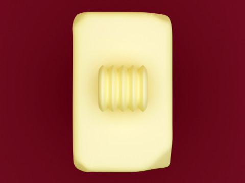 Emoji Butter 001 3Dモデル