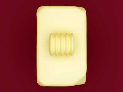 Emoji Butter 001 3D Model