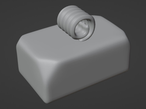 Emoji Butter 001 3Dモデル