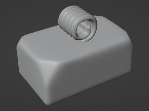 Emoji Butter 001 3D Model