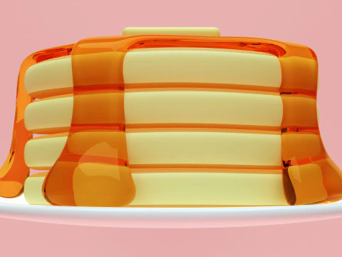 Emoji Pancake 001 3D Model