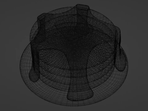 Emoji Pancake 001 3D Model