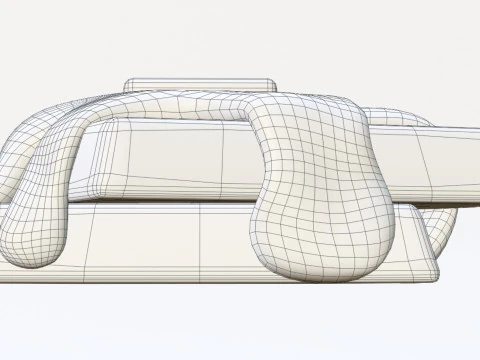 Emoji Waffle 001 3D Model
