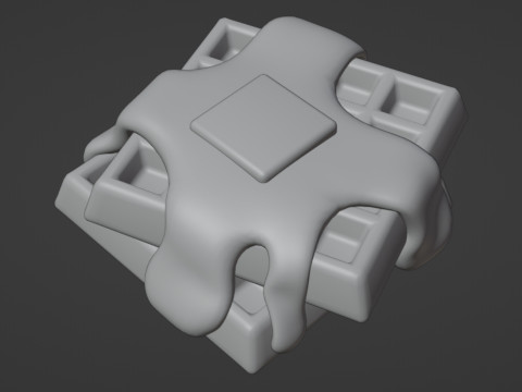 Emoji Waffle 001 3D Model