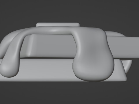 Emoji Waffle 001 3D Model
