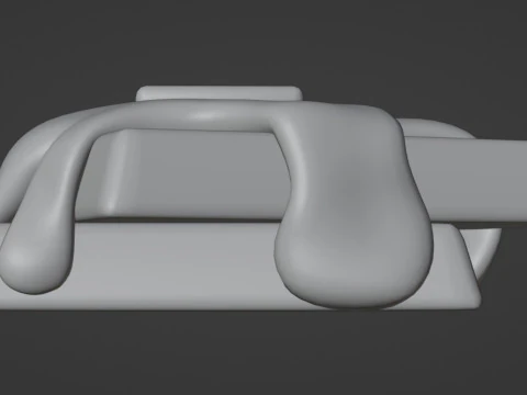 Emoji Waffle 001 3D Model