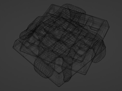 Emoji Waffle 001 3D Model