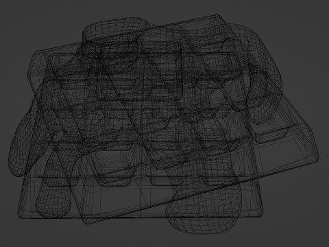 Emoji Waffle 001 3D Model