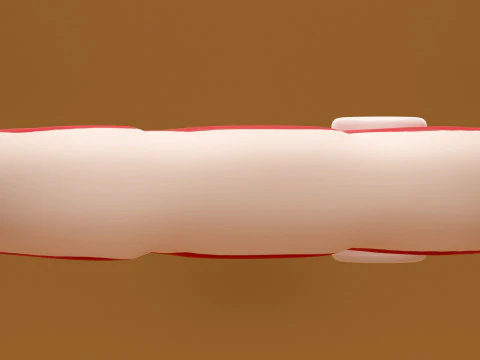 Emoji Red Meat 001 3D Model