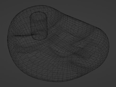 Emoji Red Meat 001 3D Model