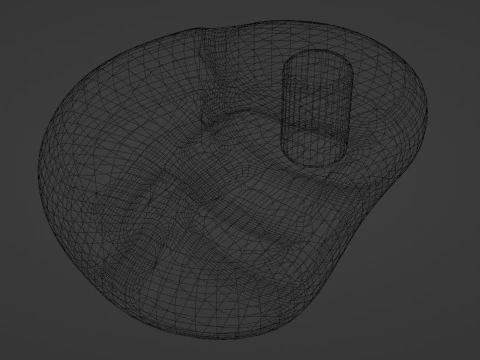 Emoji Red Meat 001 3D Model