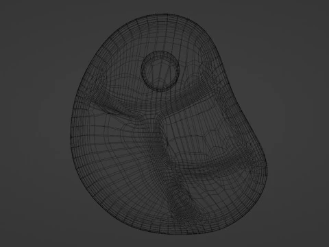 Emoji Red Meat 001 3D Model