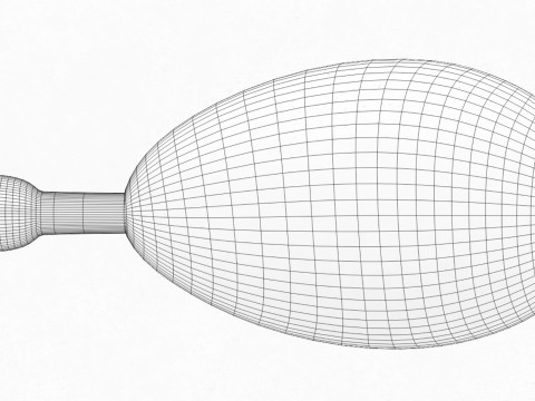 Emoji Chicken Leg 001 3D Model
