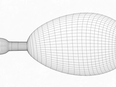 Emoji Chicken Leg 001 3D Model