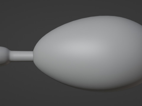Emoji Chicken Leg 001 3D Model