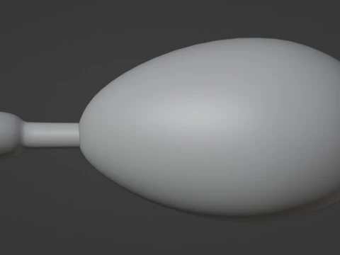 Emoji Chicken Leg 001 3D Model