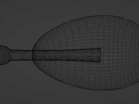 Emoji Chicken Leg 001 3D Model