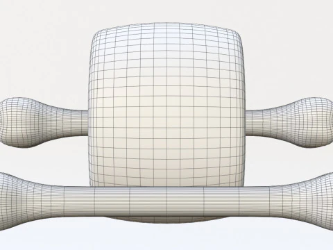 Emoji Meat on Bone and Bone 001 3D Model