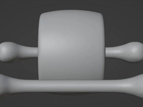 Emoji Meat on Bone and Bone 001 3D Model