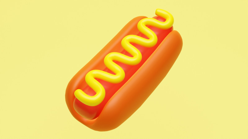 Emoji Hotdog 001 Modèle 3D .c4d .max .obj .3ds .fbx .stl .blend 