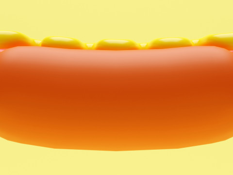 Emoji Hotdog 001 Modèle 3D