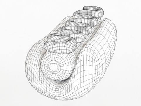 Emoji Hotdog 001 Modèle 3D