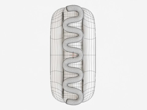 Emoji Hotdog 001 Modèle 3D