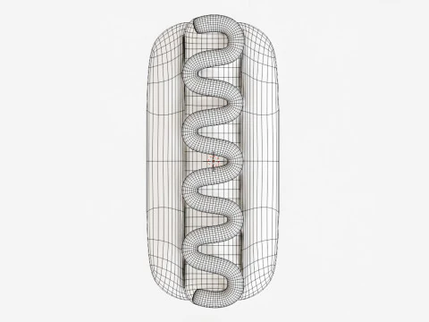 Emoji Hotdog 001 3D Model