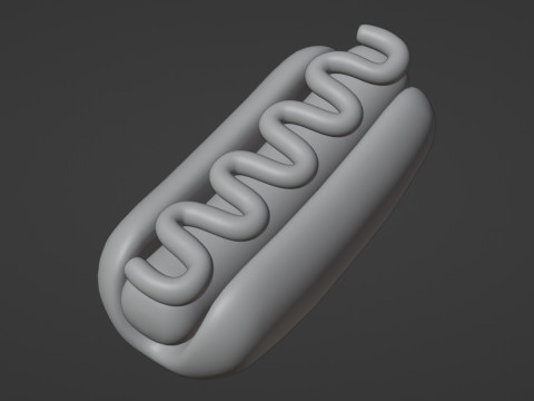 Emoji Hotdog 001 Modèle 3D