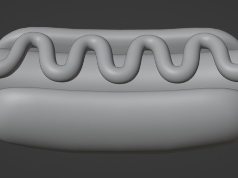 Emoji Hotdog 001 Modèle 3D