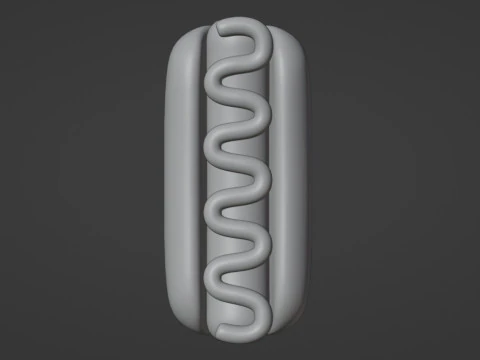 Emoji Hotdog 001 3D Model