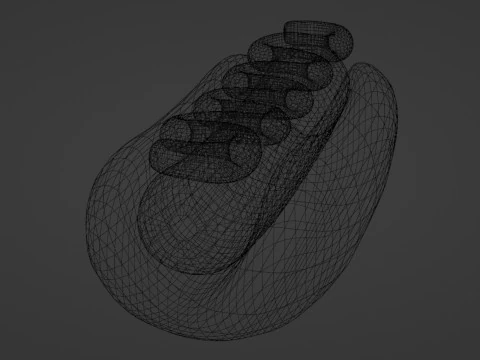 Emoji Hotdog 001 3D Model
