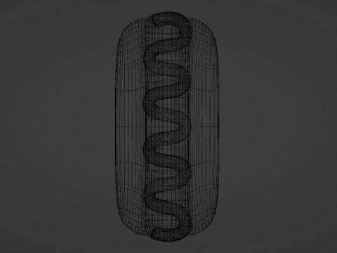 Emoji Hotdog 001 Modèle 3D