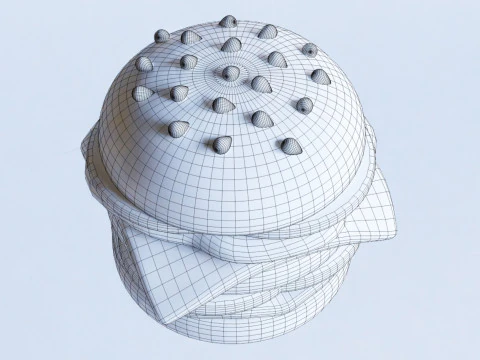 Emoji Burger 001 3D Model