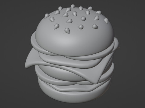 Emoji Burger 001 3Dモデル