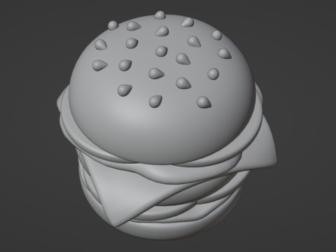 Emoji Burger 001 3Dモデル
