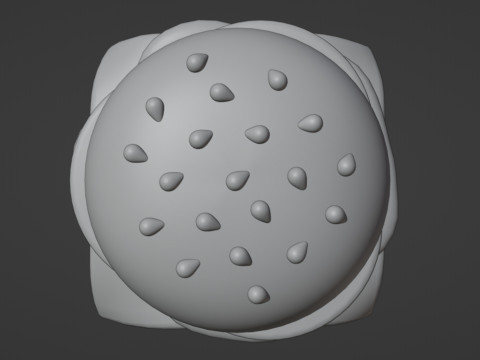 Emoji Burger 001 3Dモデル