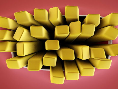 Emoji French Fries 001 3D Model