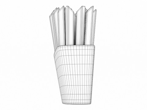 Emoji French Fries 001 3D Model