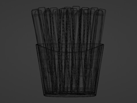 Emoji French Fries 001 3D Model