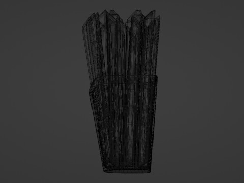 Emoji French Fries 001 3D Model